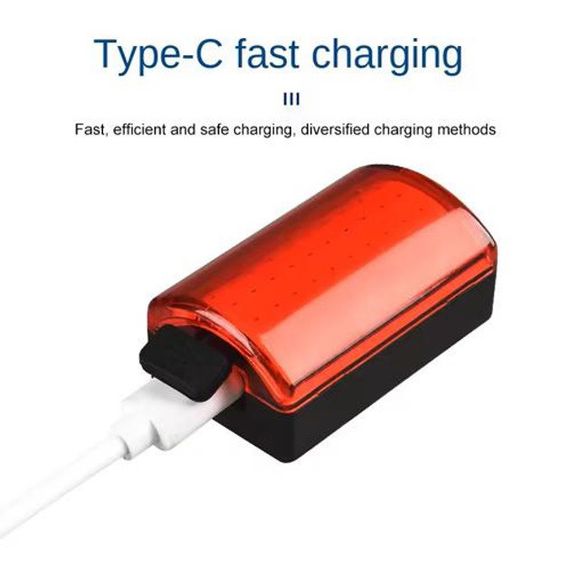 Стоп-сигнал для велосипеда від usb, Ліхтарик-мигалка для велосипеда, Велоліхтар на багажник TD-99