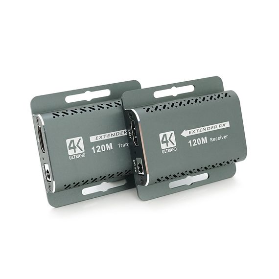 Одноканальний активний подовжувач HDMI сигналу кабелем UTP. Дальність передачі: до 120 метрів, cat5e/cat6e підтримка 4K30HZ