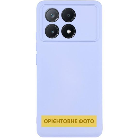 Чохол TPU GETMAN Liquid Silk Full Camera для Xiaomi Poco X6 / Note 13 Pro 5G Бузковий / Light purple