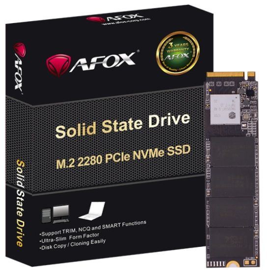 SSD 512Gb AFox ME300 M.2 2280 PCIe NVMe Gen 3x4 3D TLC NAND, Retail | Зображення 1