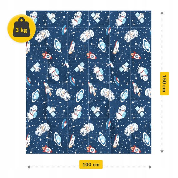 Одеяло тяжелое (утяжеленное) 4FIZJO 3 кг 100 x 150 см детское Blue (P-5905973403535) | Зображення 7