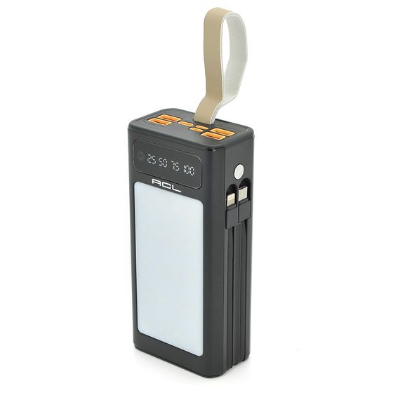 Powerbank ACL PW-85 30000mAh, 22.5W, LIGHTER, Кабелю Type-C + Lighting, 0.70 kg, Black, Box