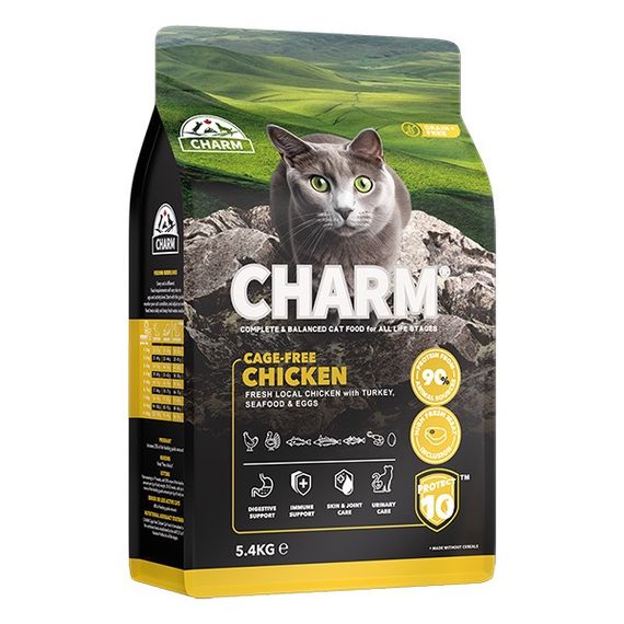 Сухий корм для котів з куркою Charm Cage-Free Chicken, 5.4 кг