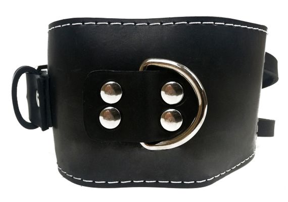 Манжета EasyFit F8 чорна для тяги на тренажері (шкіра) (EF-LGSTR-F8) | Зображення 1