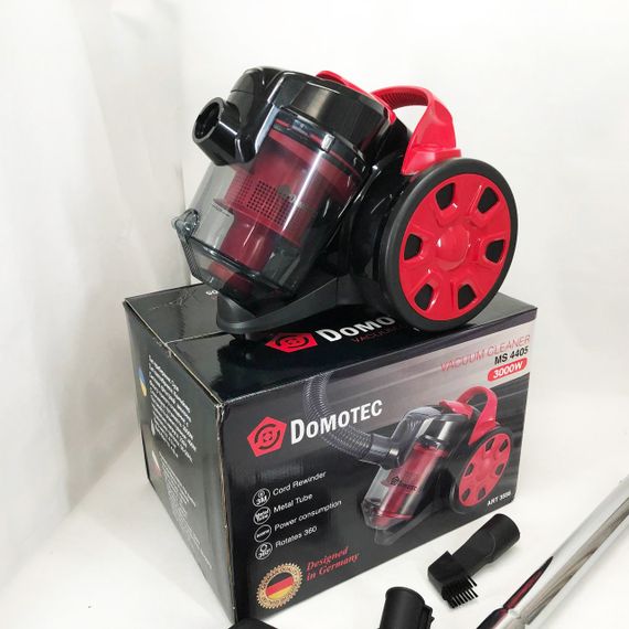 Стильный пылесос с фильтром нера Domotec MS-4405 3000 Вт, Колбовый пылесос безмешковый циклонного типа ZF-24 | Зображення 8