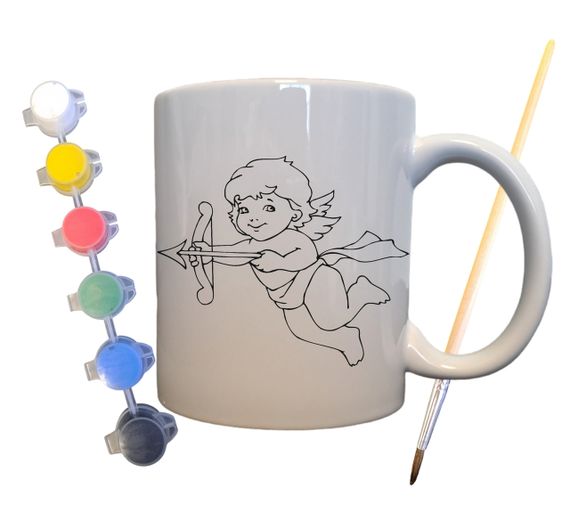 Набір для творчості кружка розмальовка З Днем Святого Валентина 330 мл біла (КР0067)