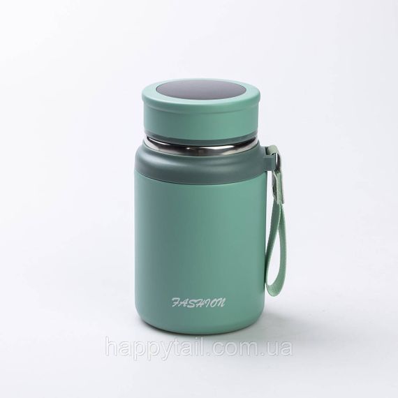 Термос Fashion з датчиком температури 700 мл Оливковий HP-14-20GR | Зображення 1