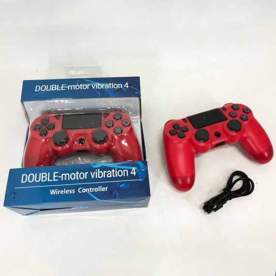 Джойстик DOUBLESHOCK для PS 4, бездротовий ігровий геймпад PS4/PC акумуляторний джойстик. SU-175 Колір: червоний | Зображення 6