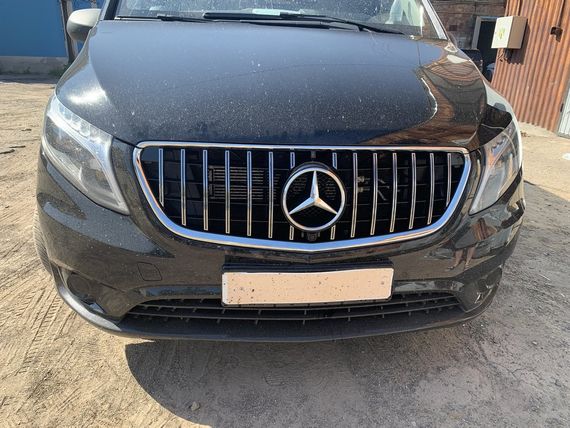 Передняя решетка GT Chrome (для Vito W447) для Mercedes Vito / V W447 2014-2024 гг | Зображення 2