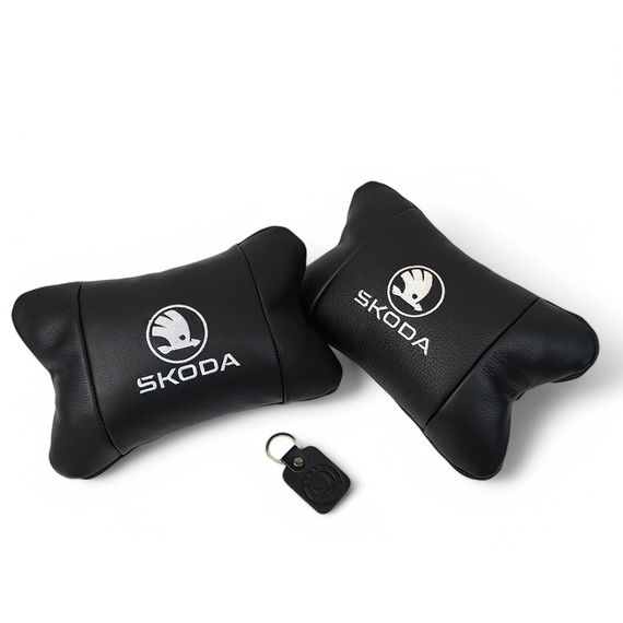 Подарунок чоловікові водієві Skoda, Подушка для підтримки шиї в автокріслі, Подушки на крісло в авто WN-72 | Зображення 6