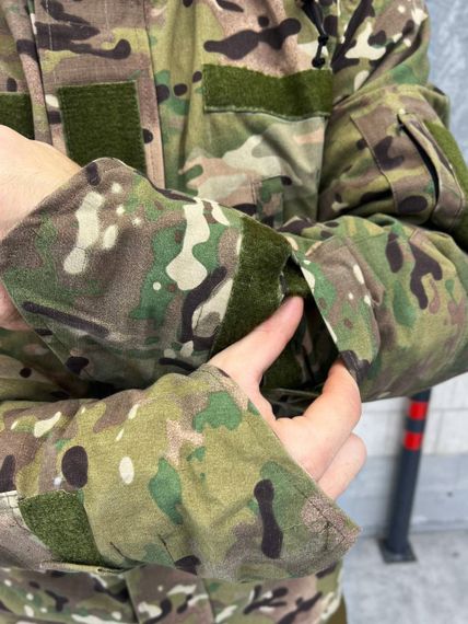 Куртка парка мультикам мужская с капюшоном липучки для шевронов | Зображення 7