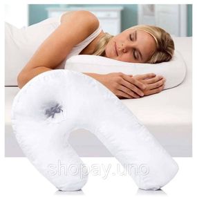 Ергономічна подушка - підкова SIDE Sleeper PRO ортопедична для шиї з простором для вуха ∙ Розумна подушка для сну на боці