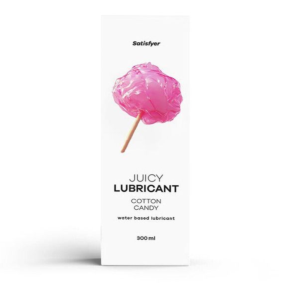 Лубрикант на водній основі Satisfyer Juicy Lubricant Cotton Candy water based 300 мл Sex Aura