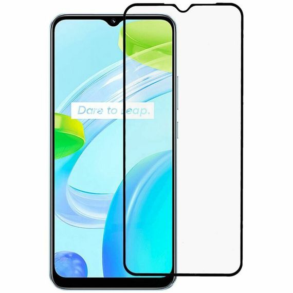 Захисне скло 2.5D на весь екран для Narzo 50i Prime / Realme C30