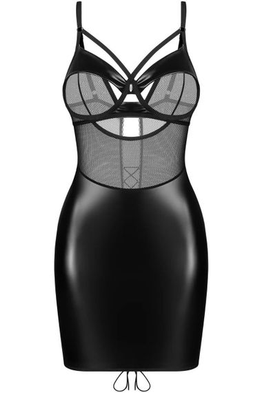 Сорочка Obsessive Dominna chemise&thong S/M Sex Aura | Зображення 2