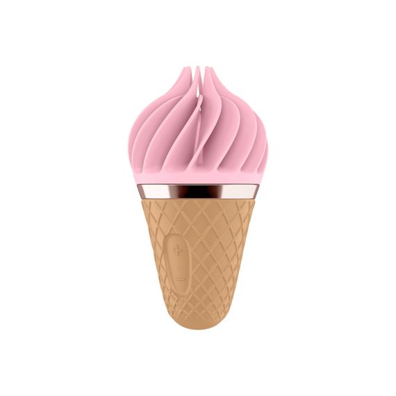 Вібростимулятор для клітора у вигляді Морозива Satisfyer Layons Sweet Temptation, рожевий Sex Aura | Зображення 1
