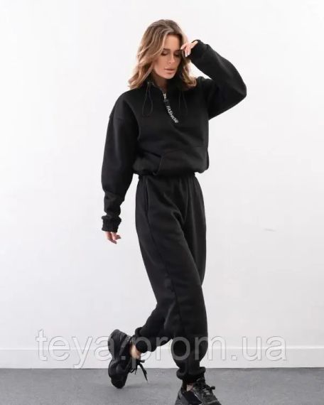 Спортивний костюм для жінок чорний розмір XL FI_009044 | Зображення 1