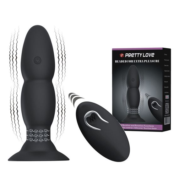 Анальний стимулятор з вібрацією і ротацією BI-040052W sexstyle