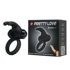 Эрекционное кольцо - Pretty Love Eudora Penis Ring Black sexstyle