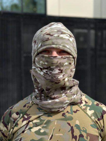 Флісова балаклава світлий мультикам