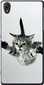 Чехол на Sony Xperia Z2 D6502/D6503 Летящий котёнок "2322u-43-17620"