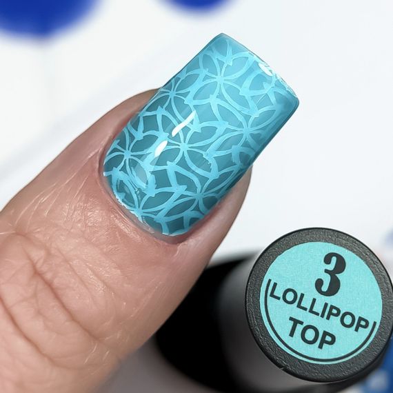 Вітражний топ Crooz Lolipop Top №3 (яскравий бірюзовий із легким неоновим підтоном) 8мл