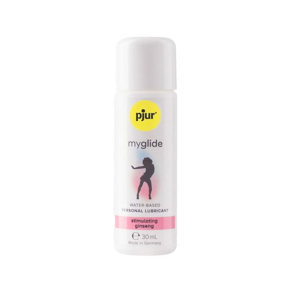 Збуджувальна змазка на водній основі pjur myglide 30 мл, із женьшенем, тепло+поколювання