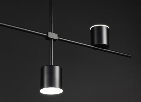 Люстра світлодіодна стельова LED світильник для квартири на стелю лед 27171 Чорний 42-72х12х122 см. | Зображення 6