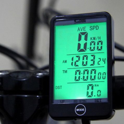 Велокомпьютеры спидометры SD-576C, Счетчик для велосипеда, Велокомпьютер с подсветкой экрана TW-52 | Зображення 1
