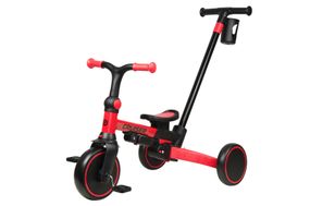 Триколісний біговел 3 в 1 Maraton Tri-cycle Cruiser Milano 001 red з батьківською ручкою