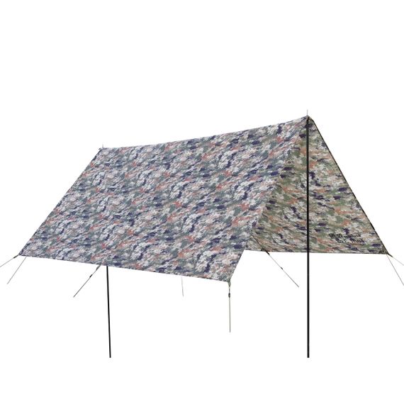 Тент туристичний Tramp Tent 3х3 камуфляж, тент трамп зі стійками для кемпінгу, риболовлі | Зображення 3