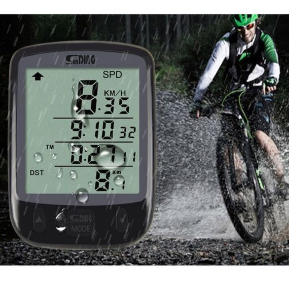 Безпроводной велокомпьютер SunDing SD-563A, Спидометр на велосипед максимальной скорости VW-67 | Зображення 1