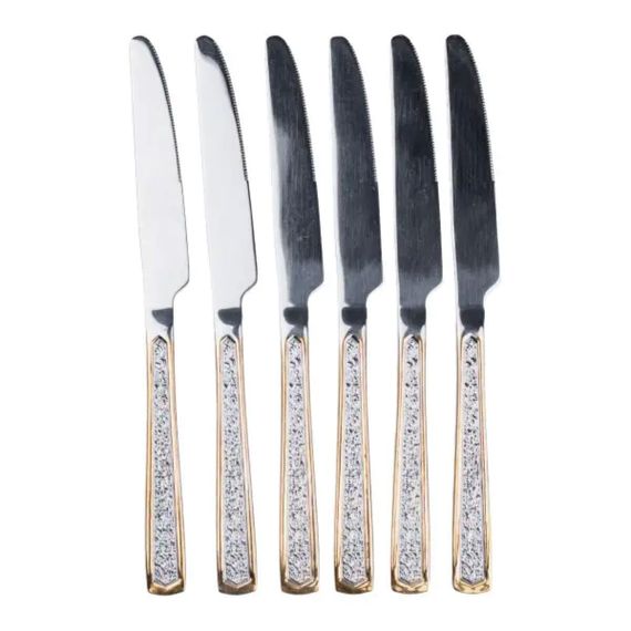 Набор столовых ножей 6 шт нержавеющая сталь 23 см HP696