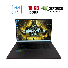 Ігровий ноутбук Asus ROG Zephyrus G16 GU603VI / 15.6" (1920x1080) IPS / Intel Core i7-13620H (10 (16) ядер по 3.6 - 4.9 GHz) / 16 GB DDR5 / 512 GB SSD M.2 / nVidia GeForce RTX 4070, 8 GB GDDR6, 128-bit / WebCam б/в