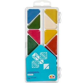 Акварельные краски "Мозаика" 300103, 14 цветов