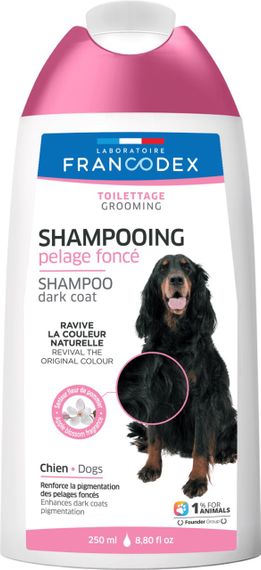 Шампунь Francodex Black Coat Shampoo Dog для собак з чорною шерстю 250 мл