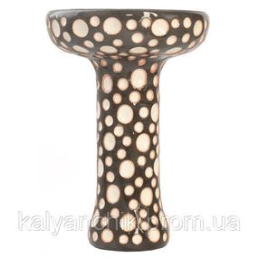 Чаша для Кальяна ETNA Phunnel Dot Glaze Black