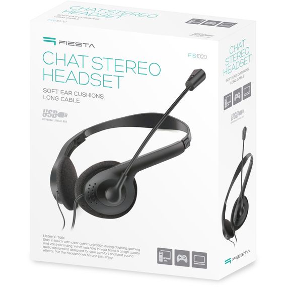 Навушники Fiesta Mic FIS1020 Stereo USB (FIS1020) | Зображення 3