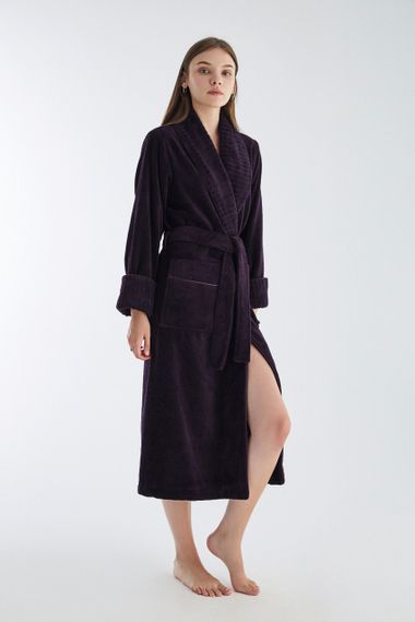 Жіночий халат Nusa 4195, фіолетовий, 3XL | Зображення 2