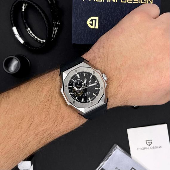 Чоловічий годинник Pagani Design PD-YS010 Silver-Black | Зображення 5