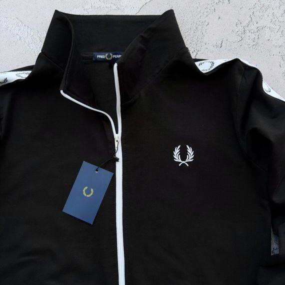 Кофта Fred Perry Батал чорна (великі розміри) | Зображення 1
