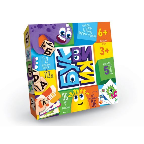Настольная игра Danko Toys Буквики G-BU-01U