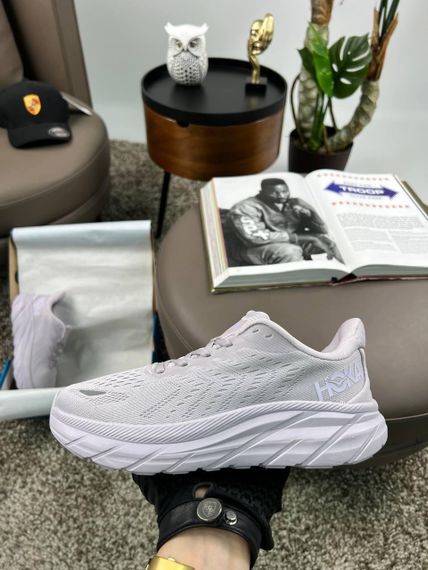 Кроссовки HOKA Clifton 8 Light Purple Grey Стиль та комфорт на кожен день весна / літо / осінь B4150