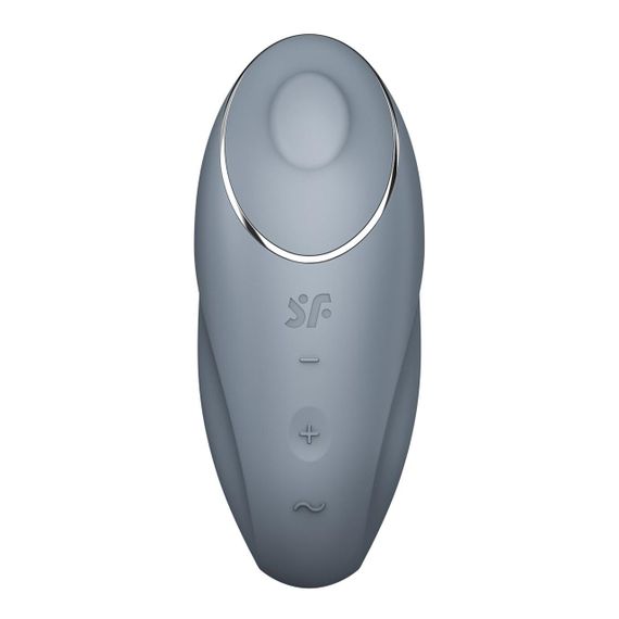 Вібростимулятор-пульсатор Satisfyer Tap & Climax 1 Bluegrey, ефект постукування пальцем, 2 мотори Sex Aura | Зображення 2