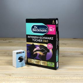 Серветки для чорного прання Dr. Beckmann 3в1 Intensiv-Schwarz – 6 шт, відновлення кольору, Німеччина