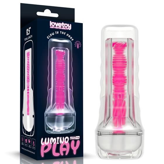 Мастурбатор - Lumino Play Masturbator Pink Glow 8.5" Sex Aura