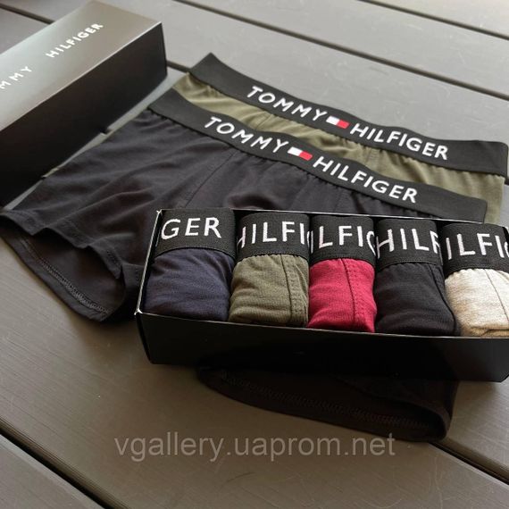 Чоловічий набір Tommy Hilfiger Modal, чоловічі труси Томі Хілфігер на 3 шт., набір трусів, ціна поштучно 3XL | Зображення 1