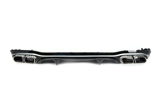 Задній дифузор з насадками Silver (для AMG/AMG-Line Дизайн E63 2020-2024) для Mercedes E-сlass W213 рр | Зображення 3