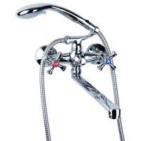 Змішувач PL 1/2" для ванної гусак прямий 350мм дивертор вбуд.шаров. Aquatica PL-5C255C / 9777210