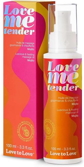 Масажна олія із зігріваючим ефектом Love To Love Me Tender Mojito, Мохіто, 100 мл | Зображення 1